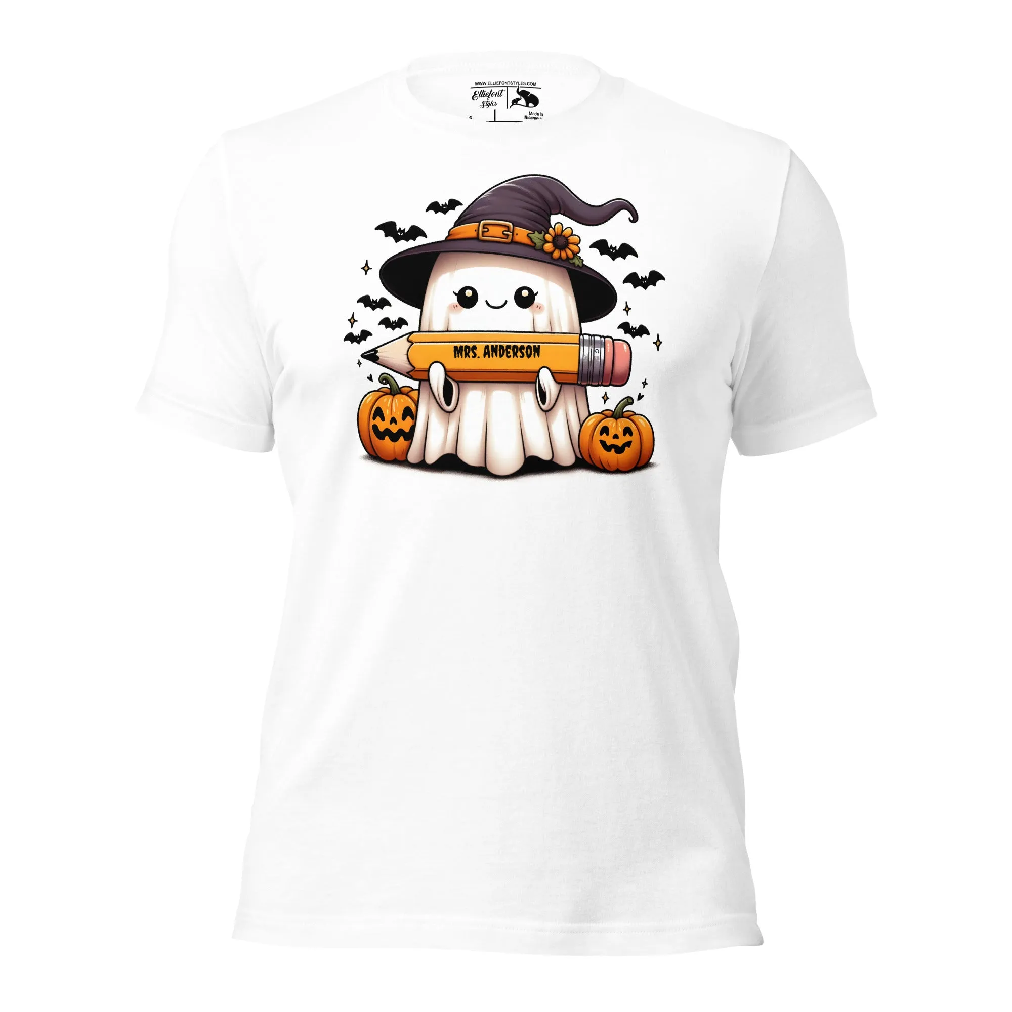 Personalized Halloween Ghost Teacher Shirt