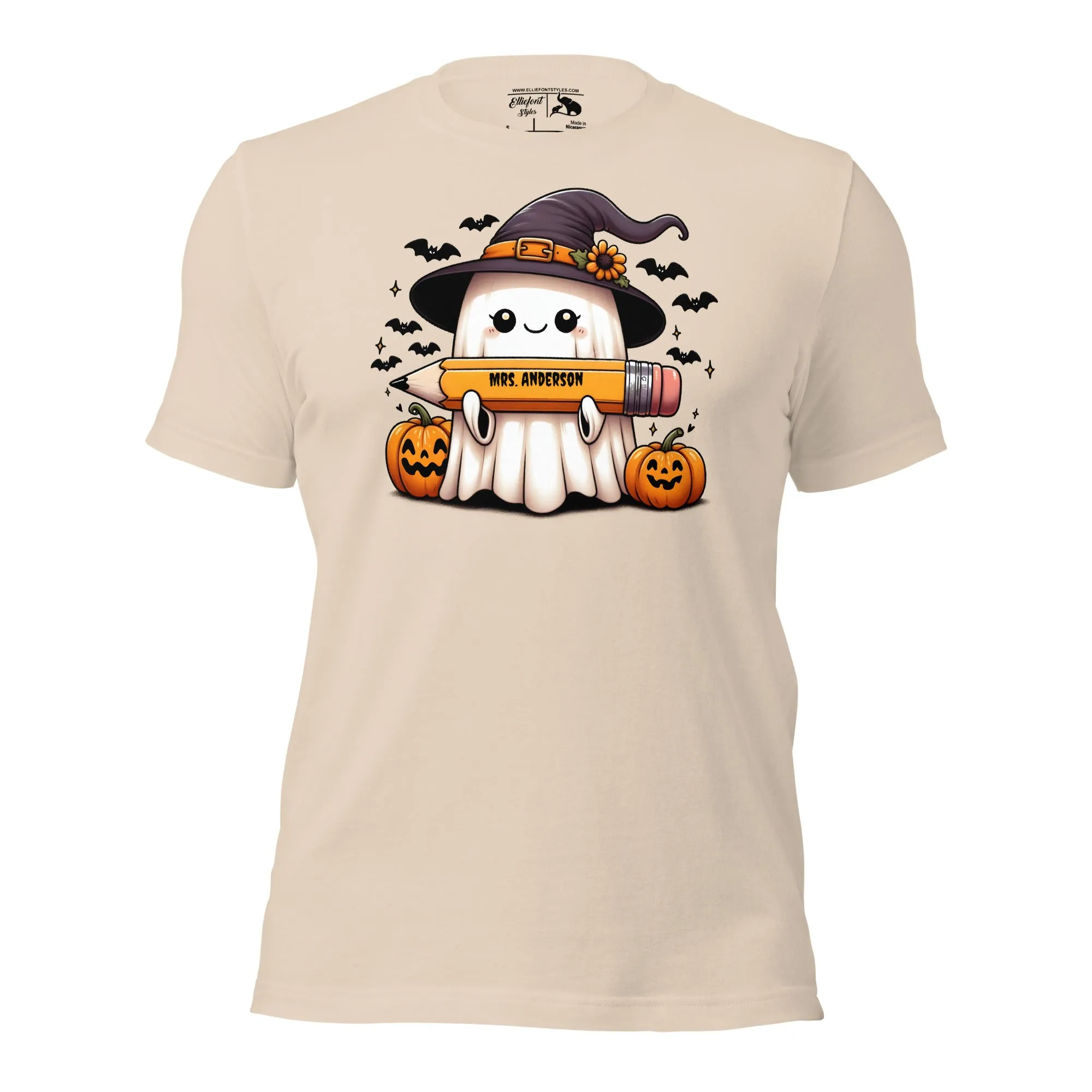 Personalized Halloween Ghost Teacher Shirt