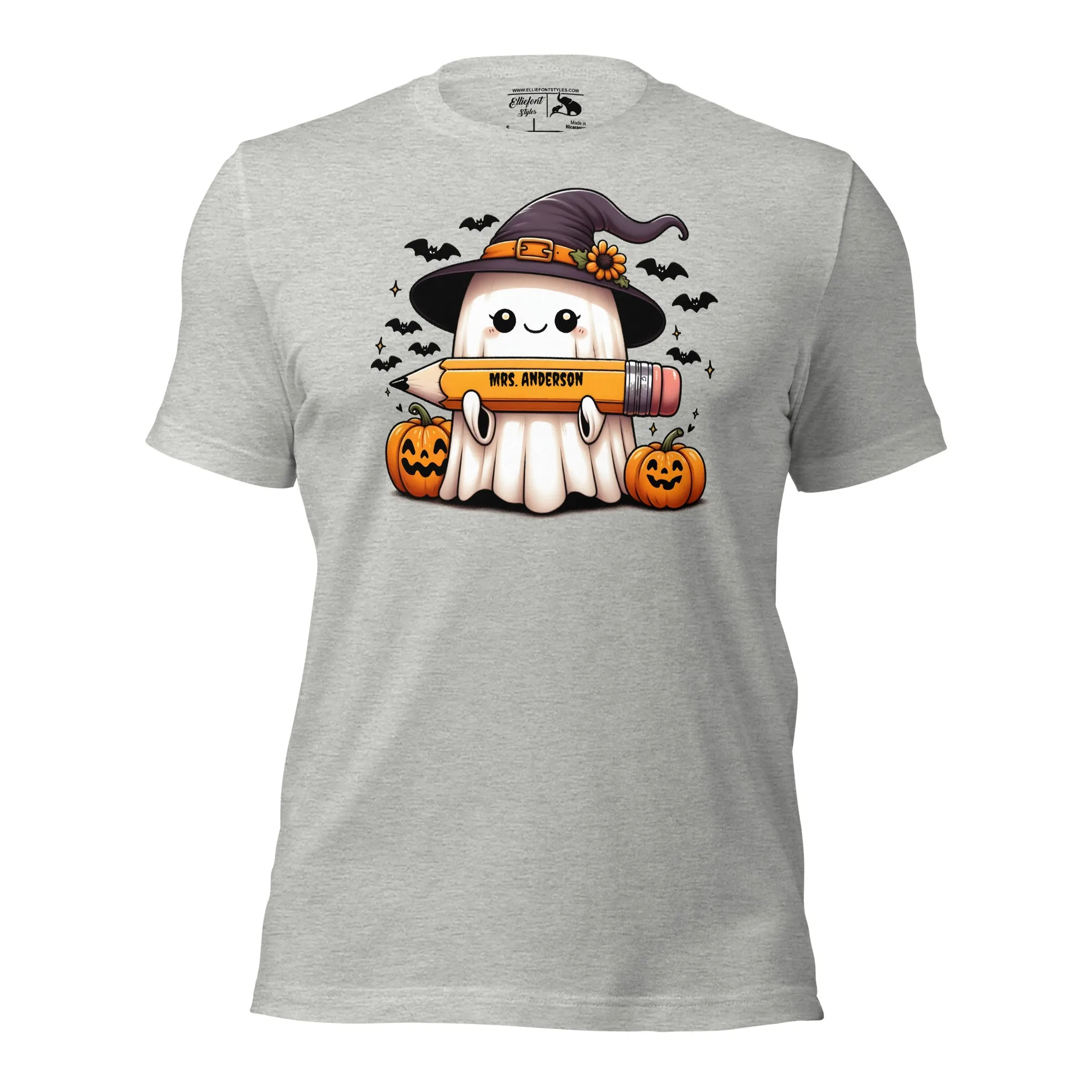 Personalized Halloween Ghost Teacher Shirt