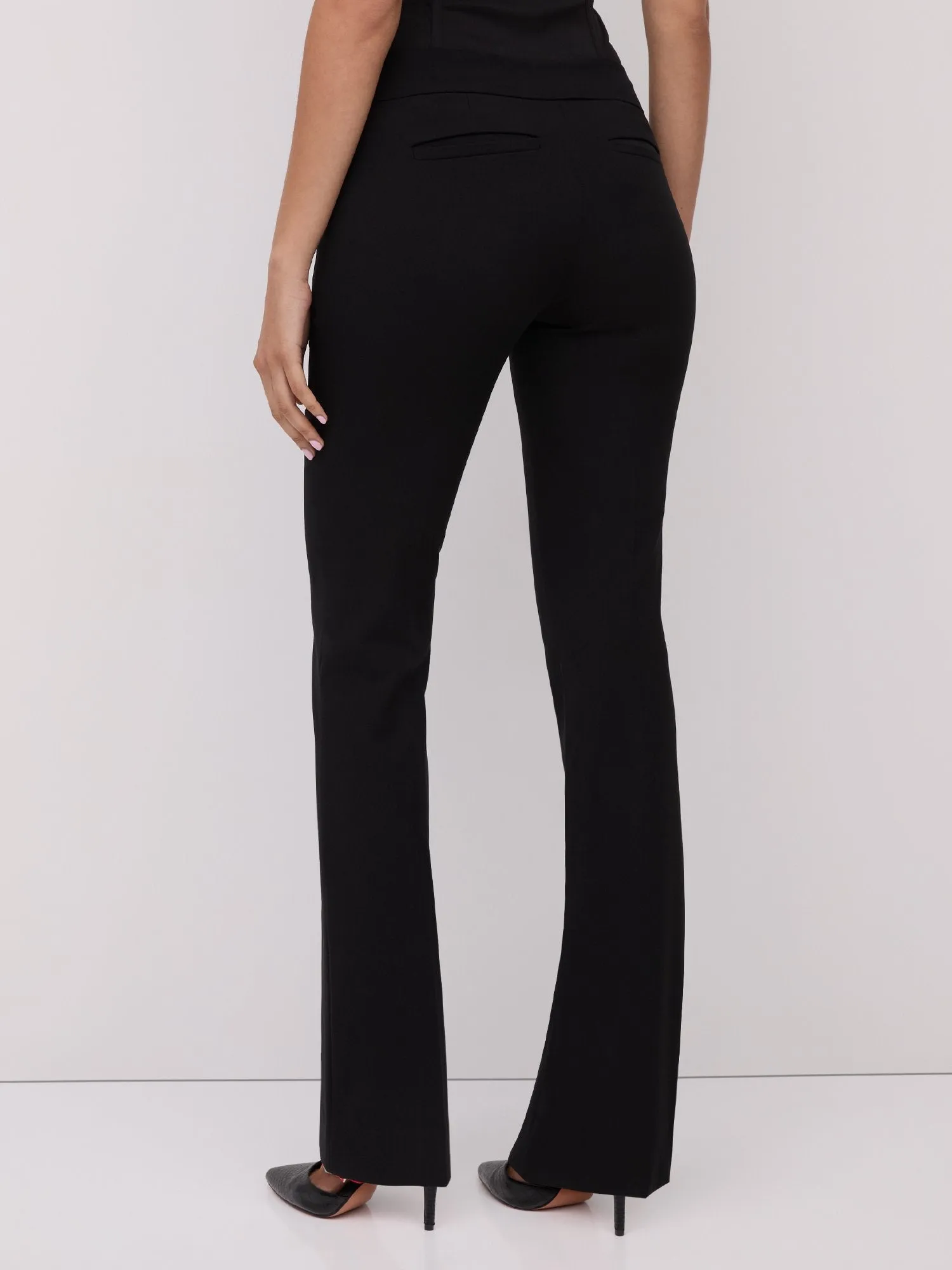 Petite Mid-Rise Modern-Fit Barely Bootcut Pant - Essential Stretch