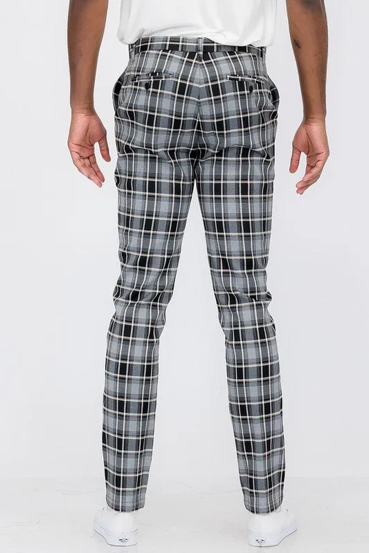 Plaid Trouser Pants B