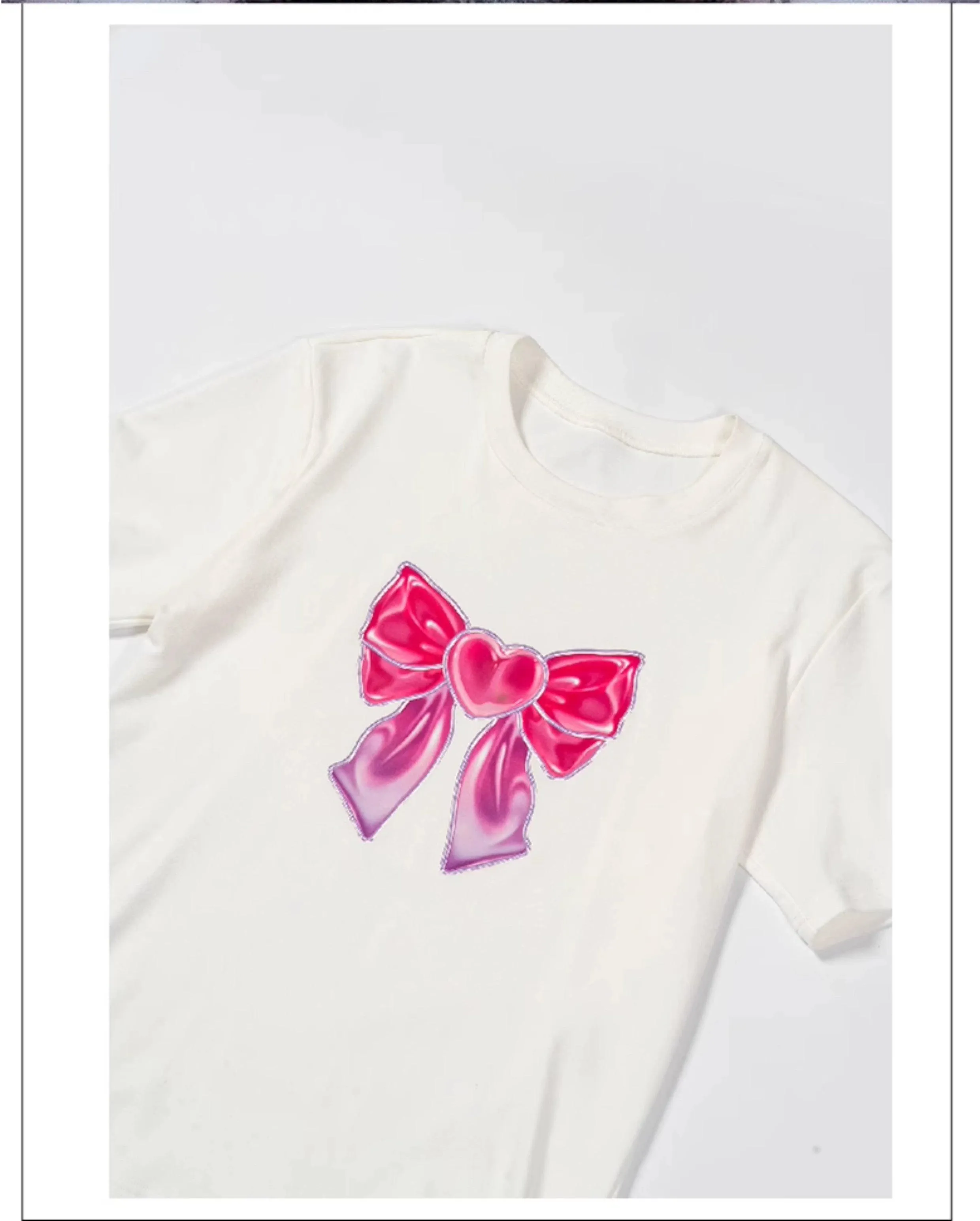 Playful Bow Graphic Tee