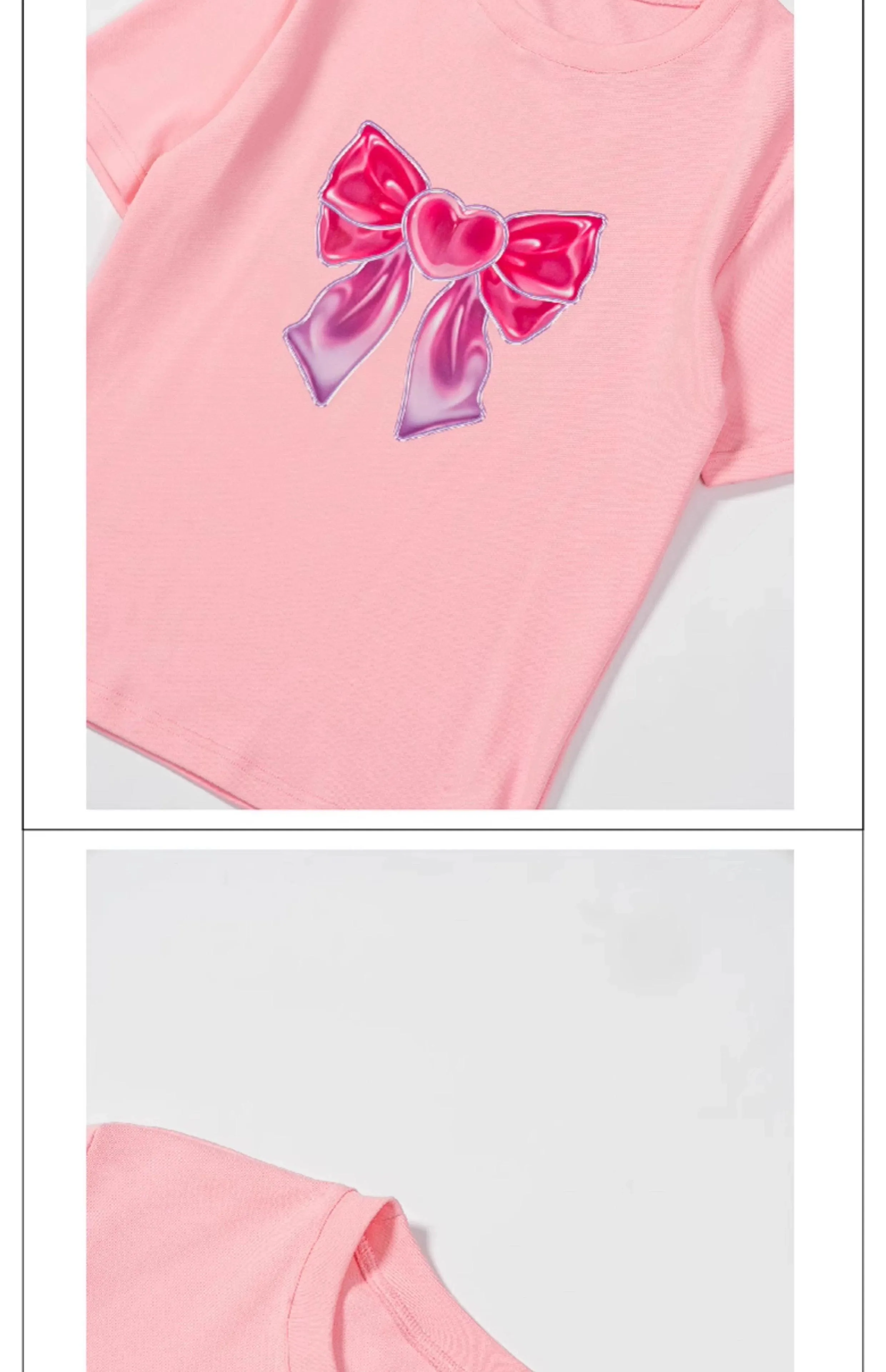 Playful Bow Graphic Tee