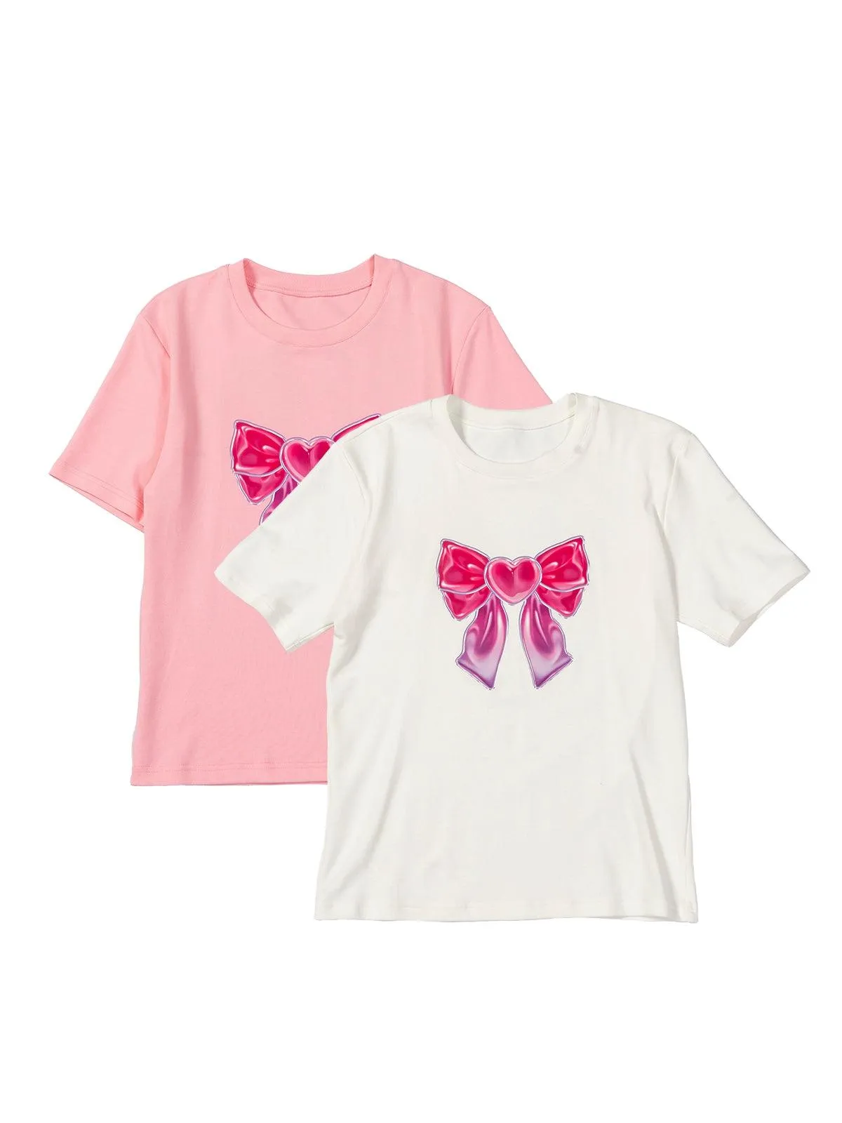 Playful Bow Graphic Tee