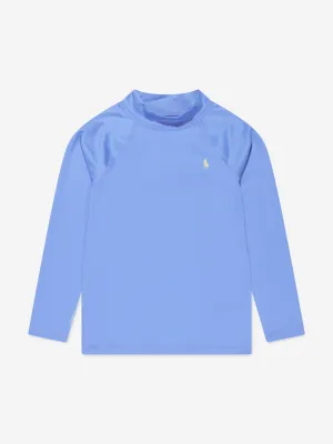 Ralph Lauren Boys Long Sleeve Rashguard in Blue