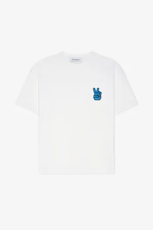 RELAX TEE SHIRT PEACE WHITE