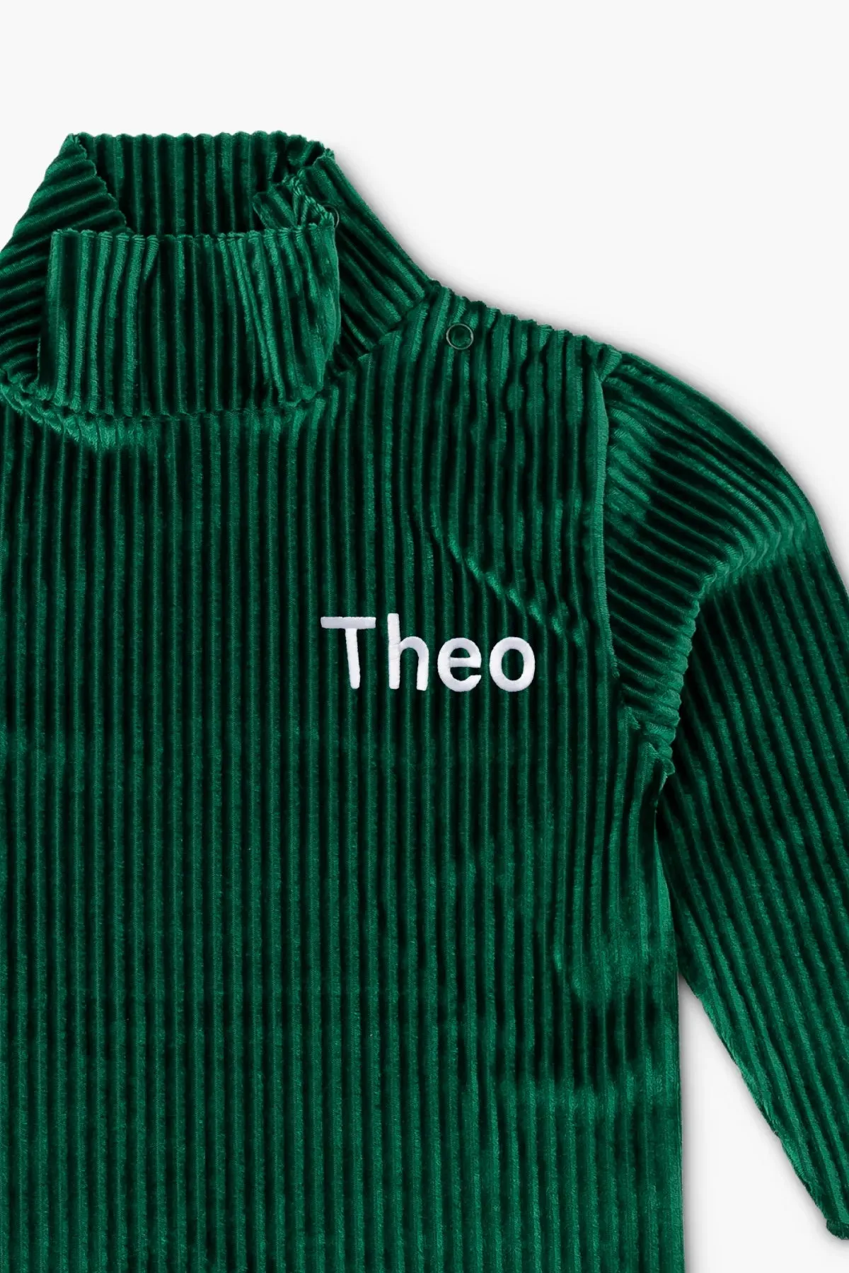 SALE - Ribbed Velour Turtleneck_Green