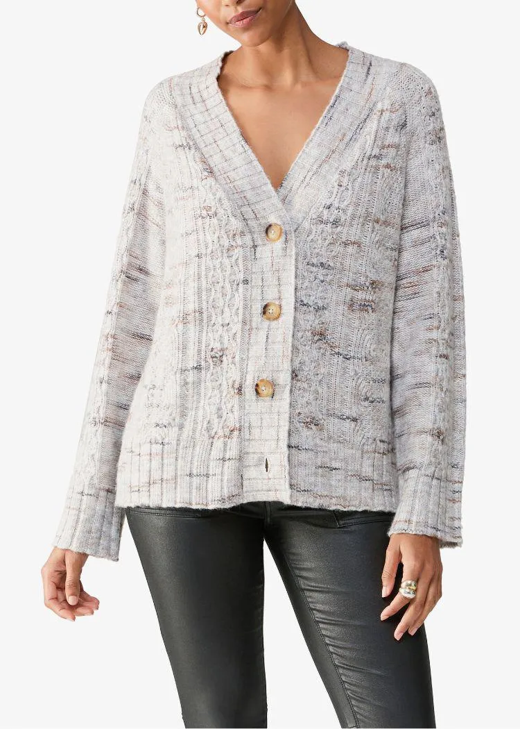 Sanctuary Cozy Mornings Cardi - Light Mineral-***FINAL SALE***