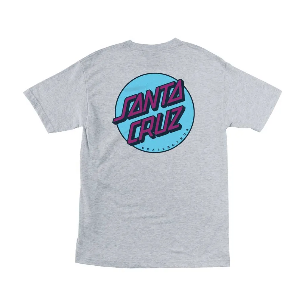 Santa Cruz Other Dot Regular S/S T-shirt - Heather Grey/Blue