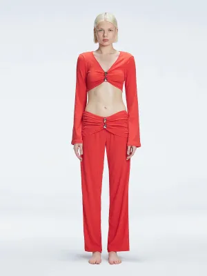 Sirenia Red Top and Helena Red Pants