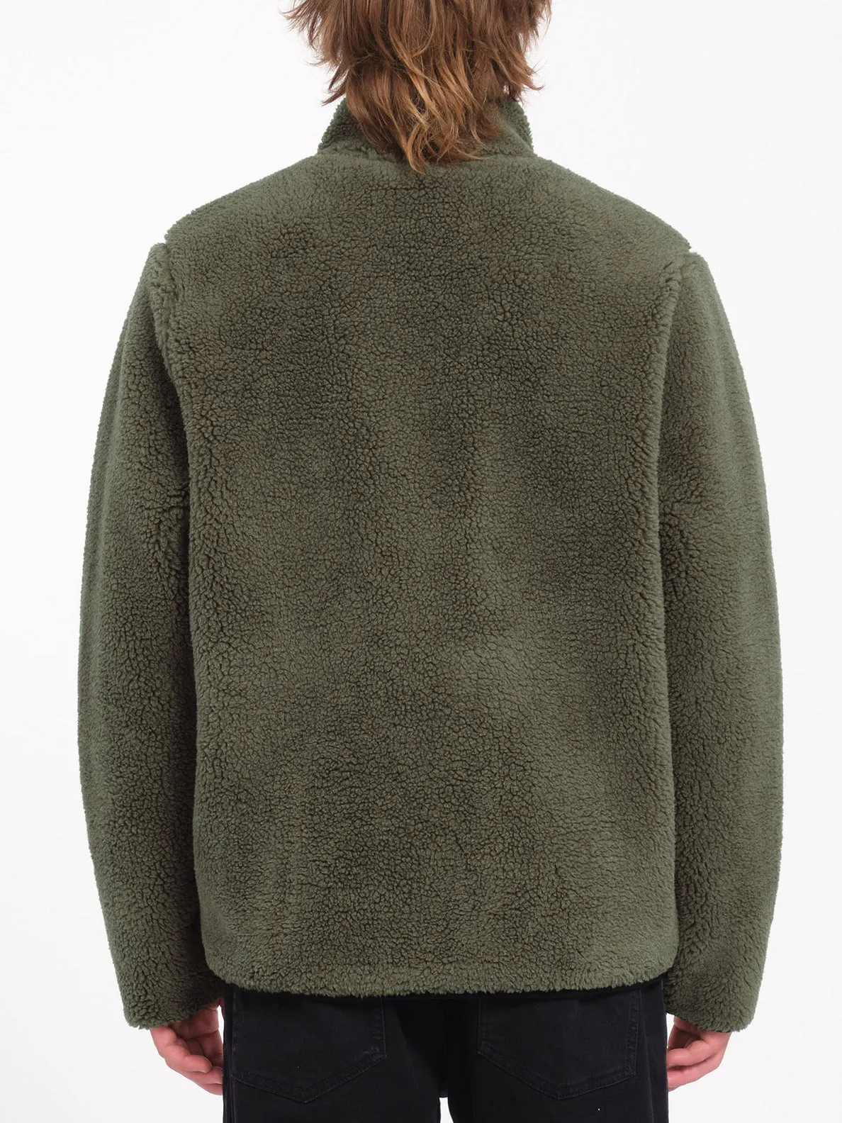 Storm Stone Sherpa Zip Sweatshirt - Wintermoss