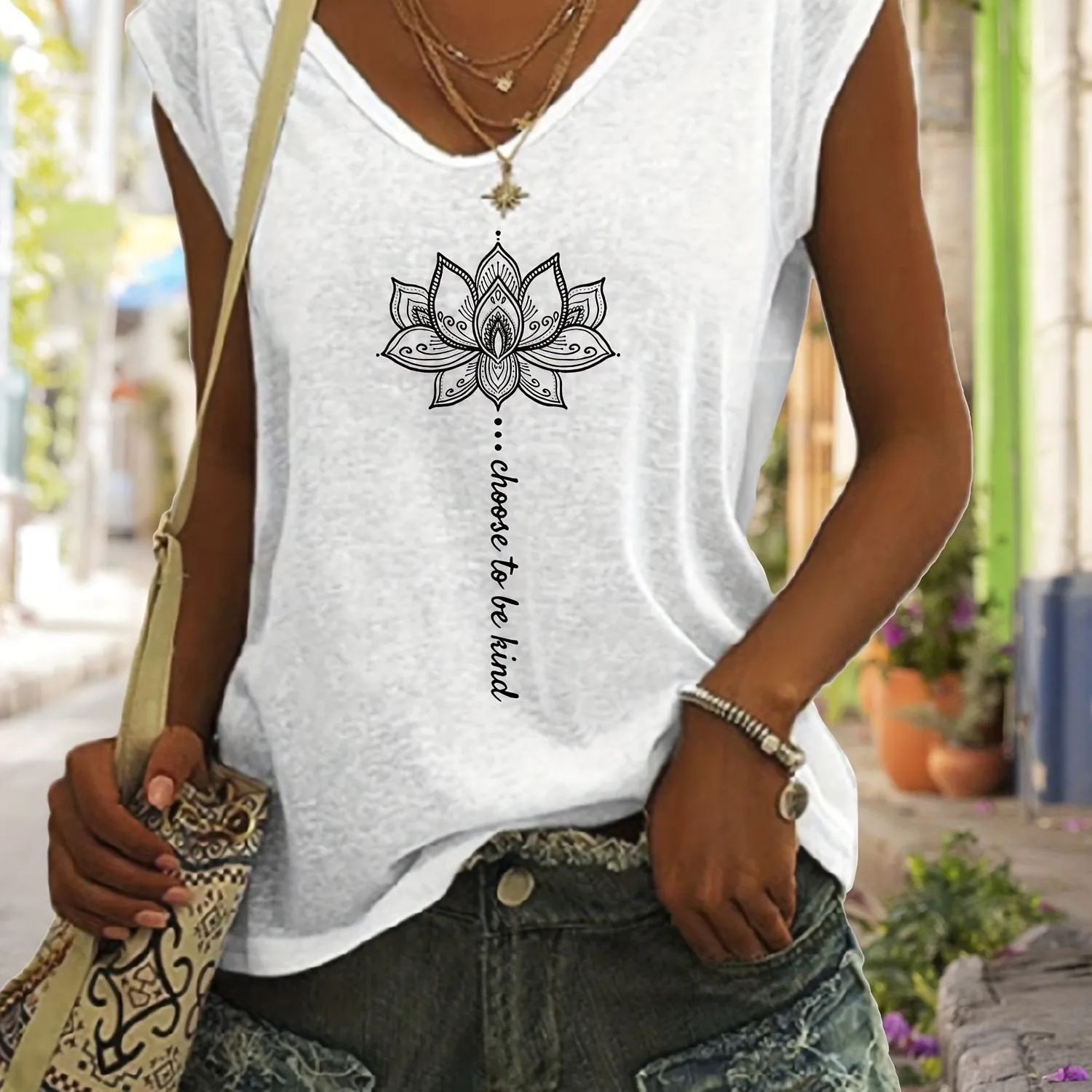 Summerready Graphic Tank Top for Women Sleeveless Casual Chic