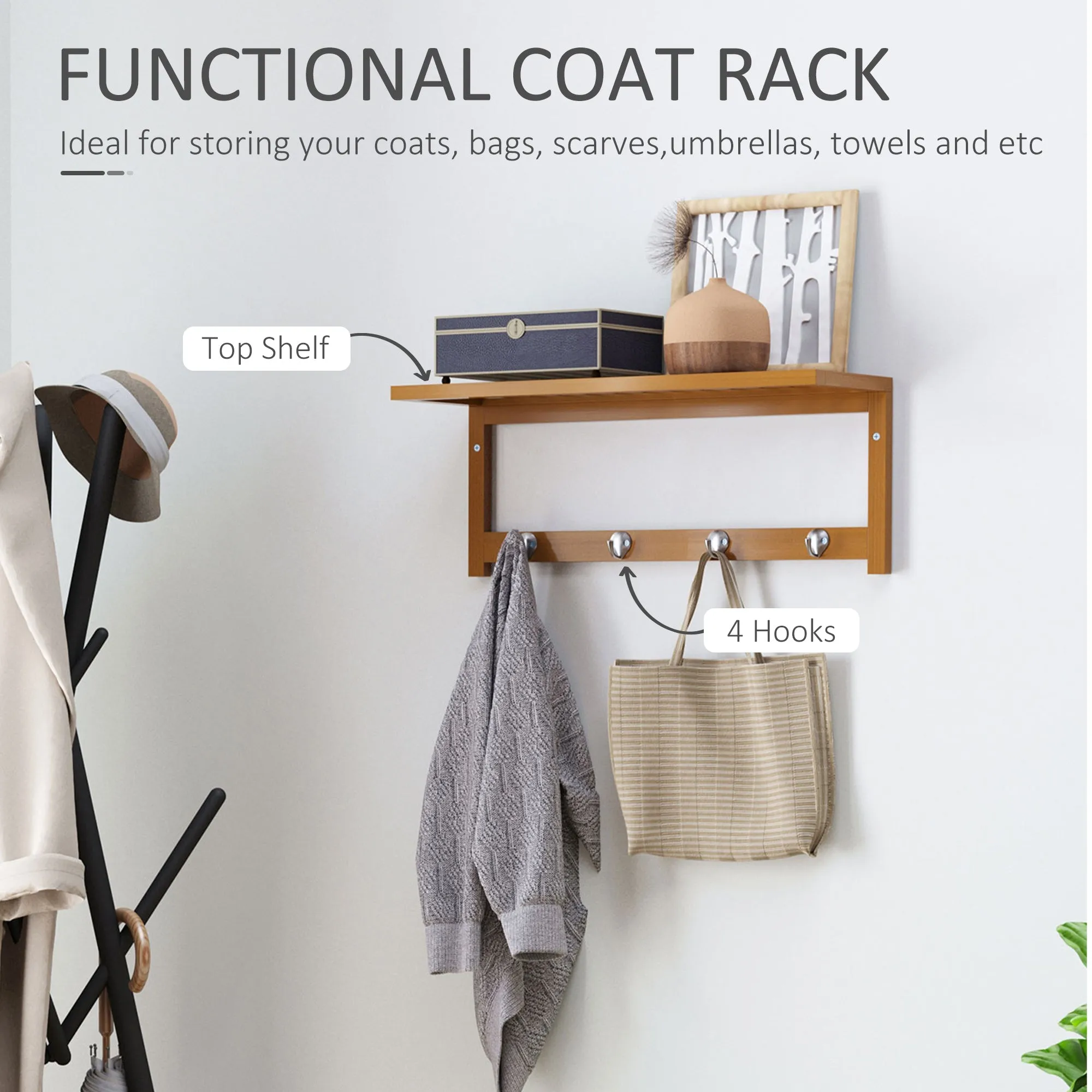 Wall Mounted Clothes Rack