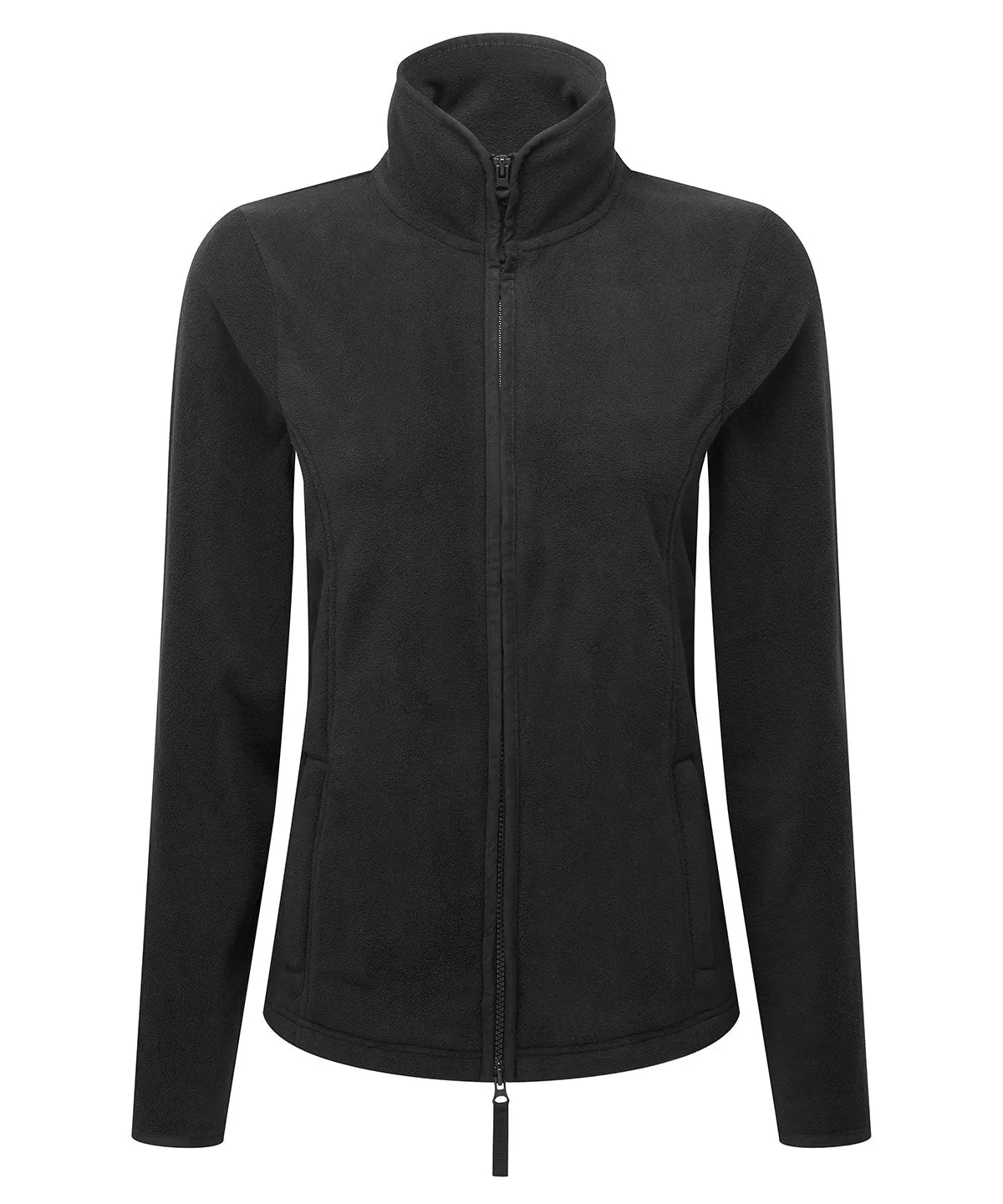 Womens artisan fleece jacket | Black/Black