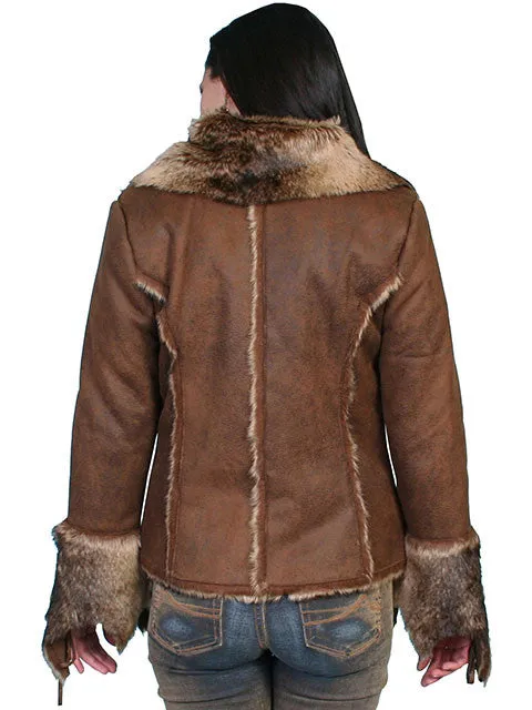 Women's Honey Creek Outerwear Collection: Faux Fur Jacket, 2 Side Pockets