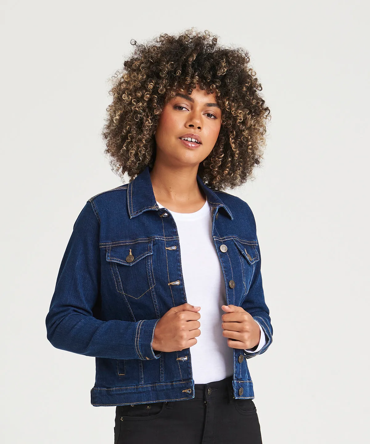 Womens Olivia denim jacket | Black